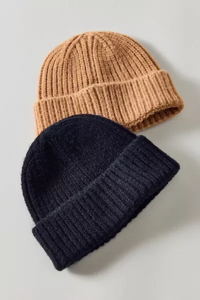 Ribbed Short Roll Beanie