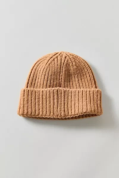 Ribbed Short Roll Beanie