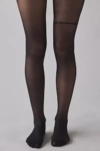 UO Flocked Sheer Tights