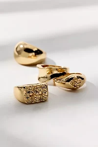 Felicity Floral Metal Ring Set