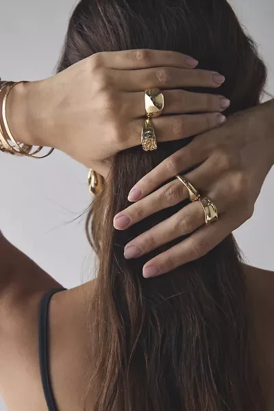 Felicity Floral Metal Ring Set