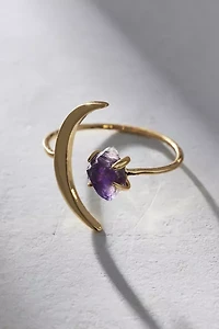 Lunar Moon Gem Ring