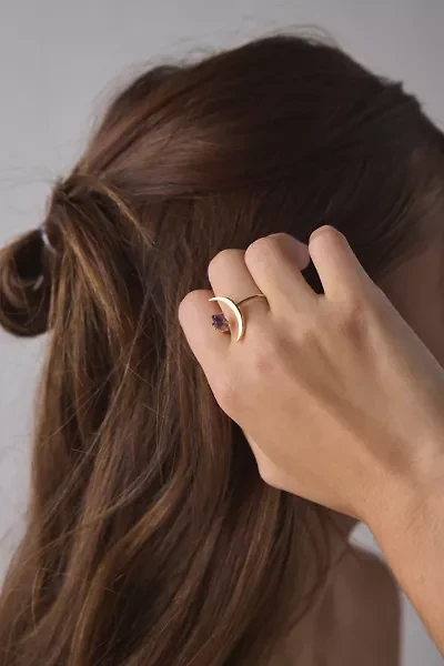 Lunar Moon Gem Ring