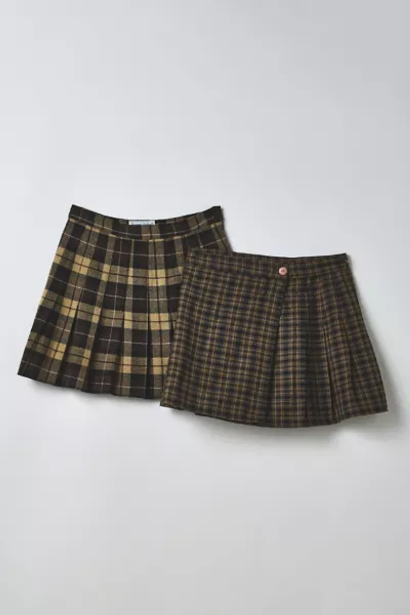 Vintage By UO Plaid Mini Skirt