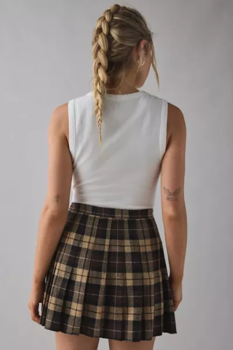 Vintage By UO Plaid Mini Skirt