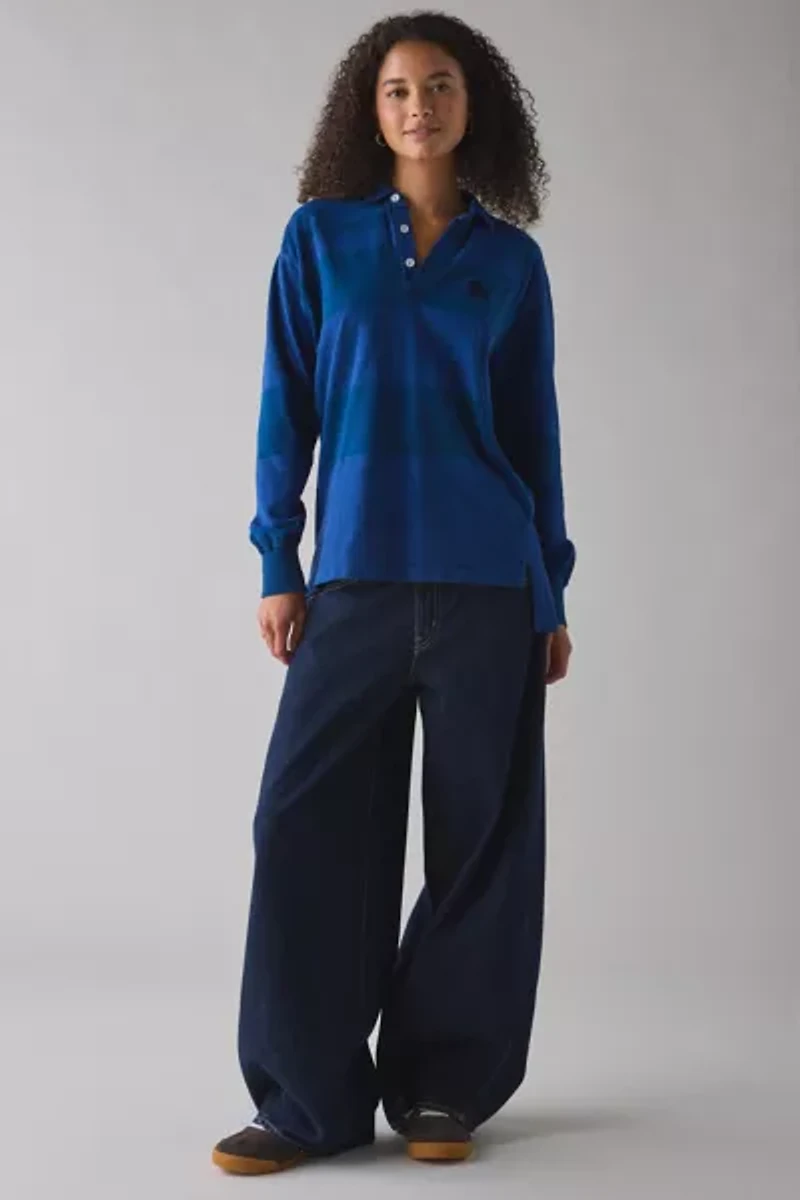 ReMADE By UO Overdyed Oversized Rugby Shirt