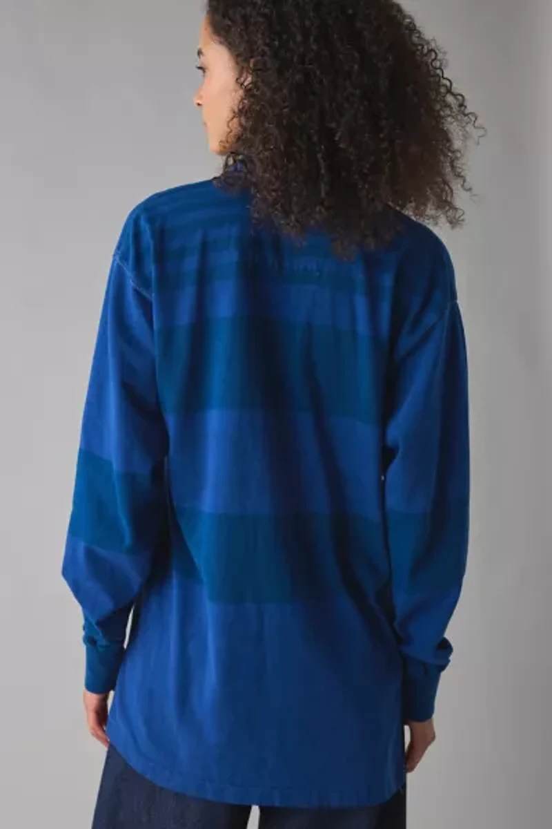 ReMADE By UO Overdyed Oversized Rugby Shirt