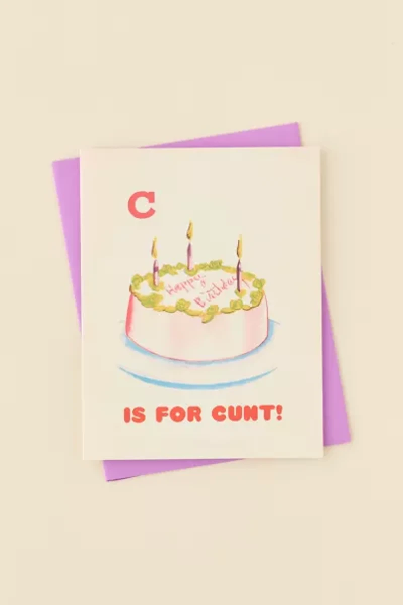 C Is For Birthday Card