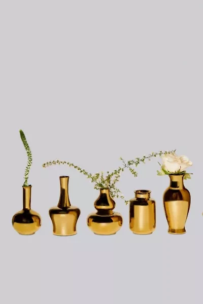 Middle Kingdom Miniature Metallic Pear Vase