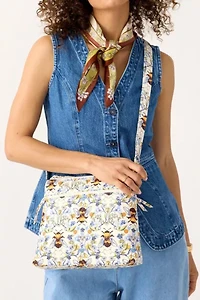 Vera Bradley Quilted Cotton Zip Hipster Bag