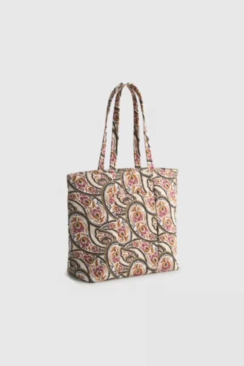 Vera Bradley Quilted Cotton Zip Tote Bag