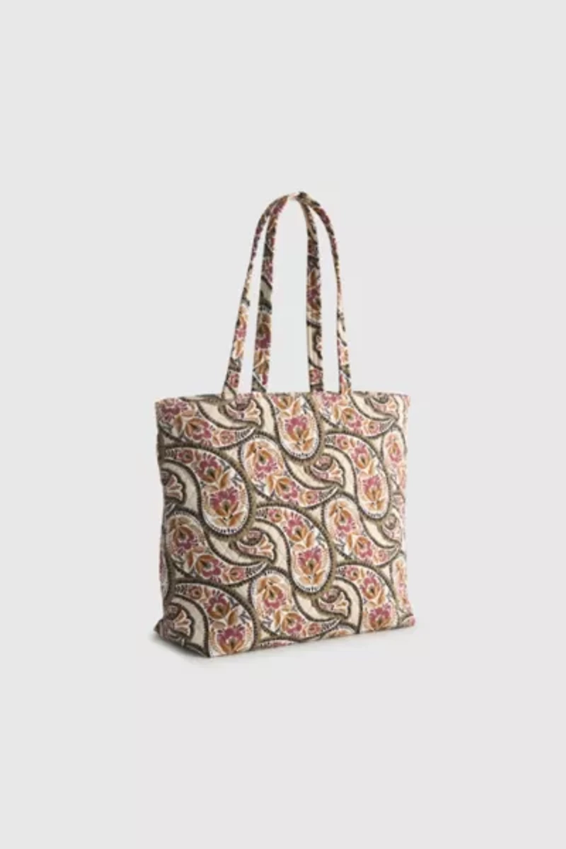 Vera Bradley Quilted Cotton Zip Tote Bag