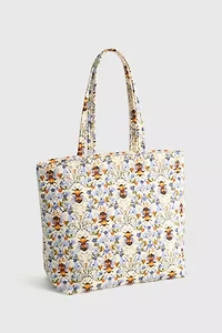 Vera Bradley Quilted Cotton Zip Tote Bag