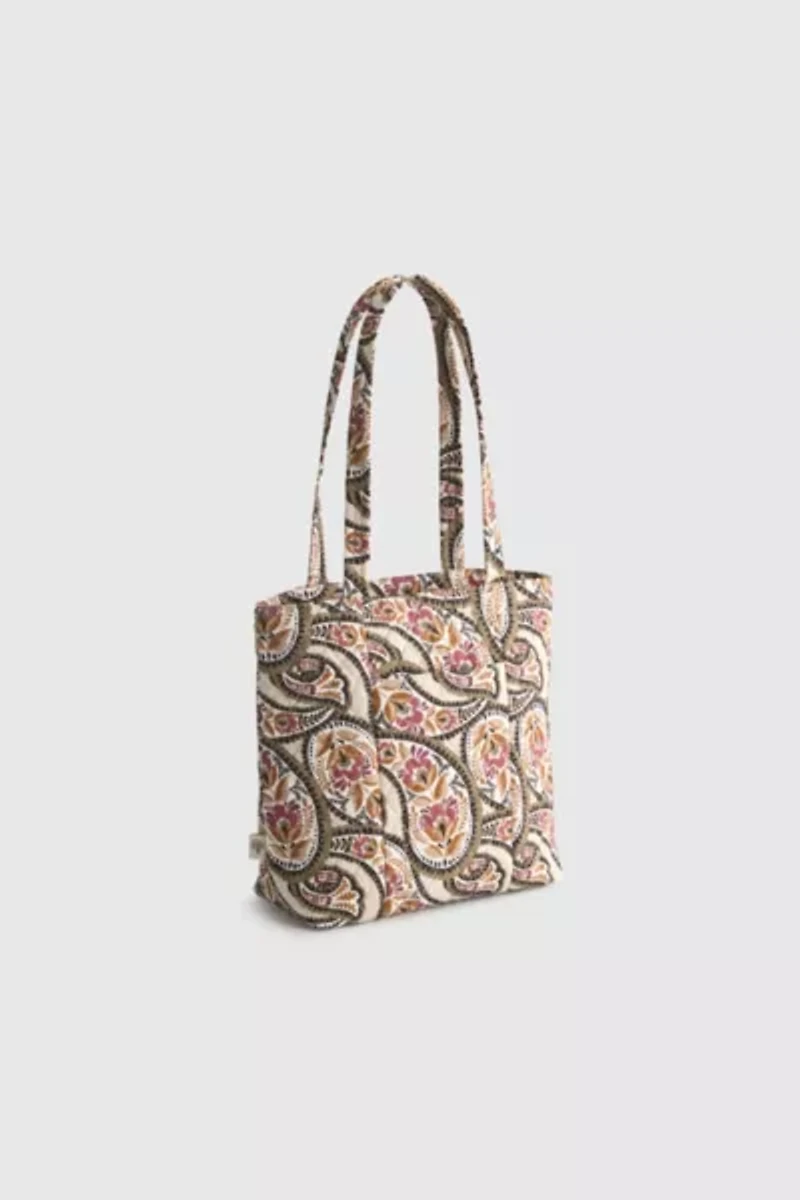 Vera Bradley Quilted Cotton Small Zip Tote Bag