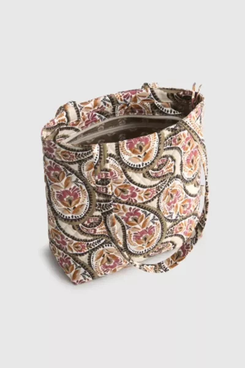 Vera Bradley Quilted Cotton Small Zip Tote Bag