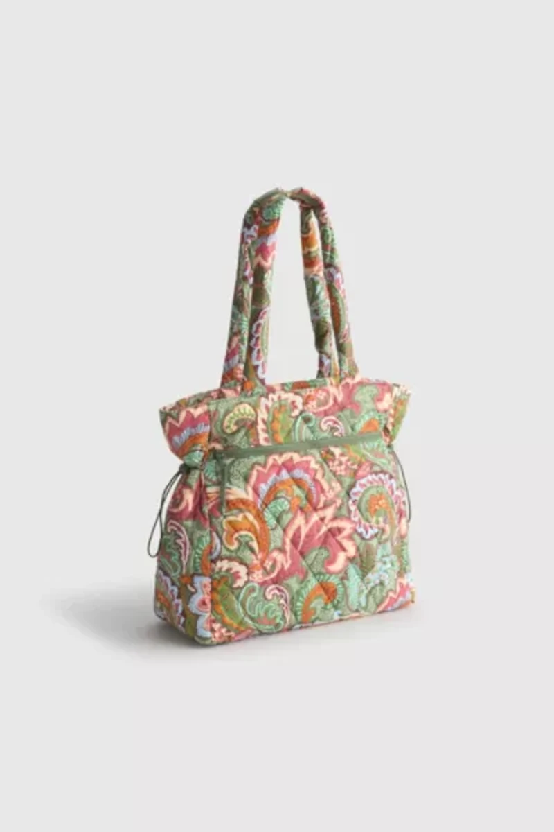 Vera Bradley Quilted Nylon Zip Tote Bag