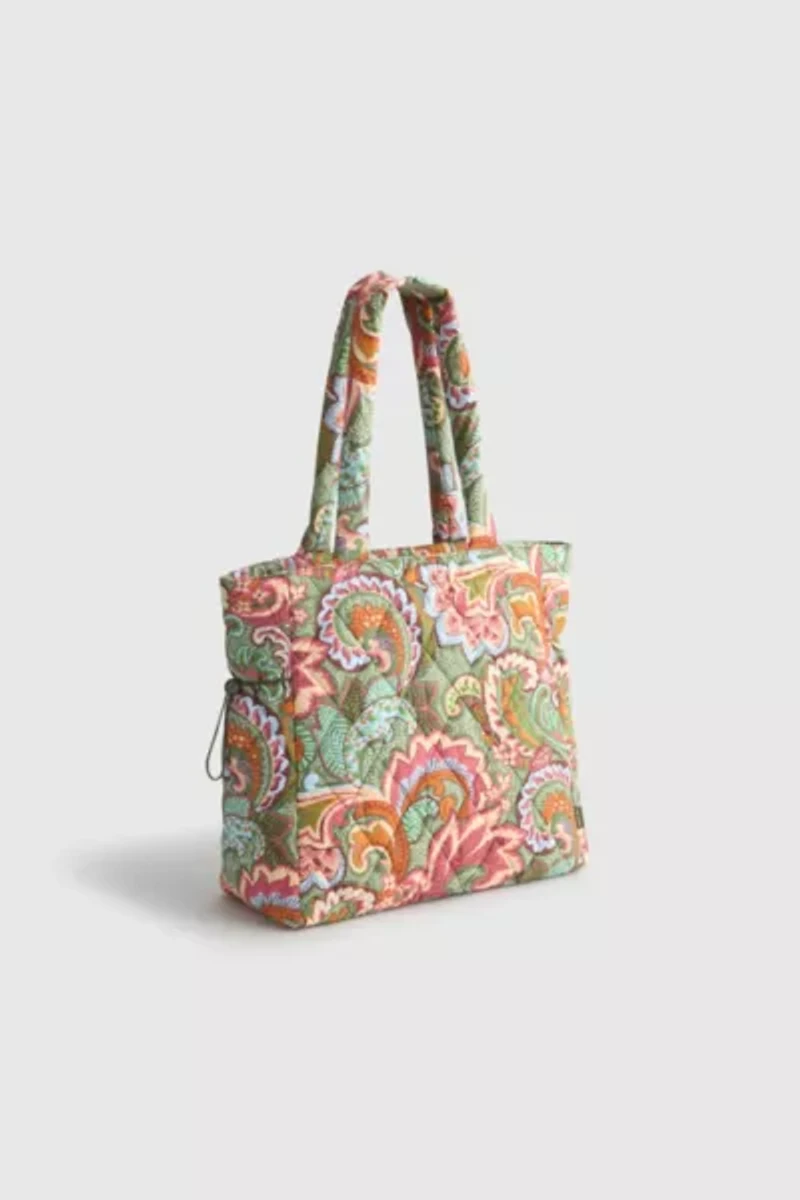 Vera Bradley Quilted Nylon Zip Tote Bag