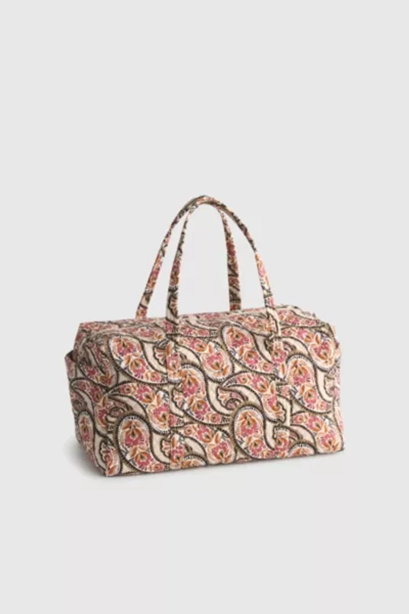 Vera Bradley Quilted Cotton Large Duffel Bag