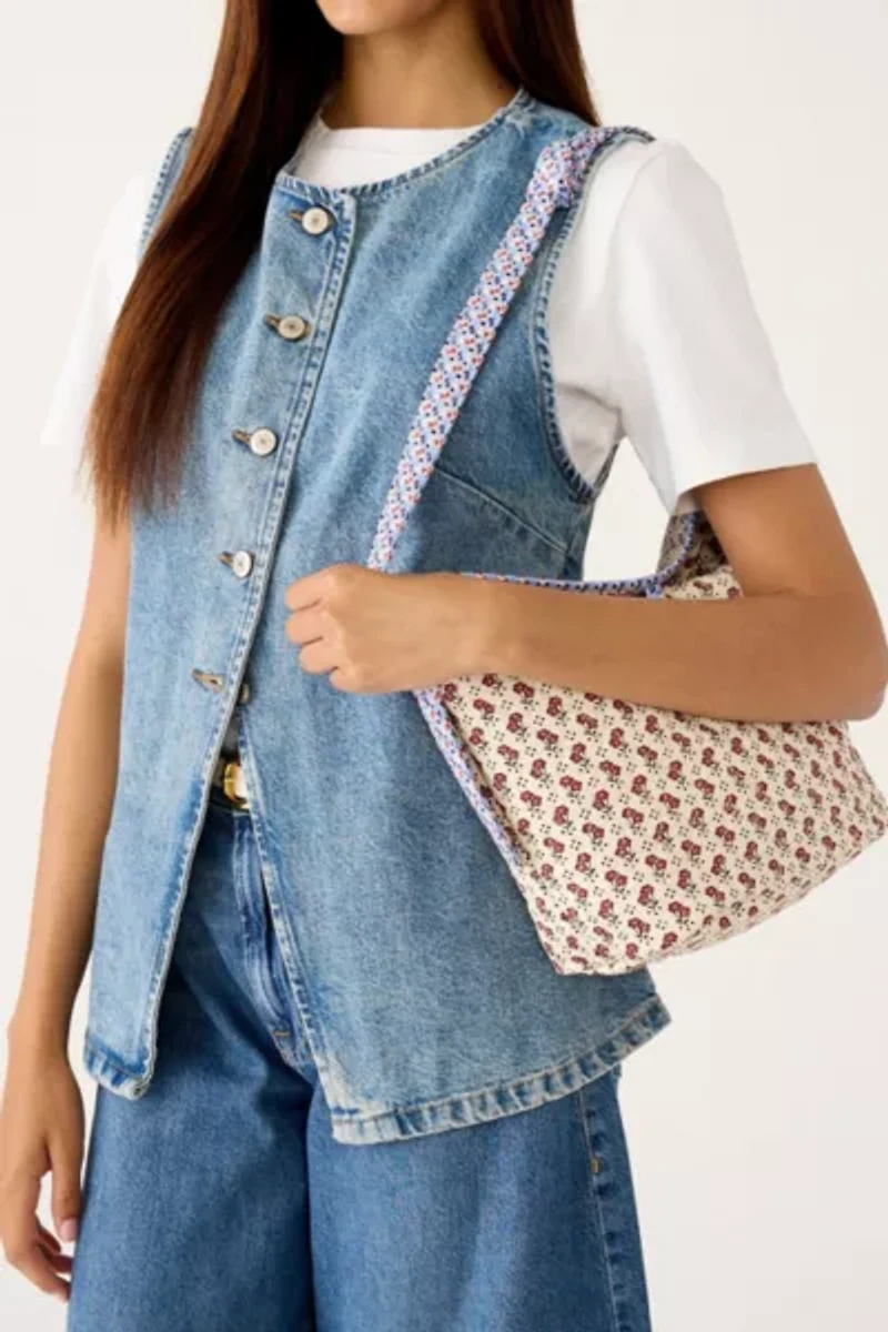 Vera Bradley Quilted Cotton Astoria Shoulder Bag
