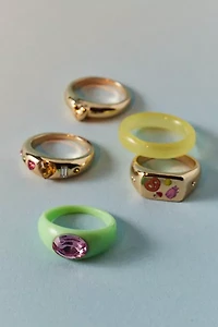 Mandy Mix & Match Rhinestone Ring Set