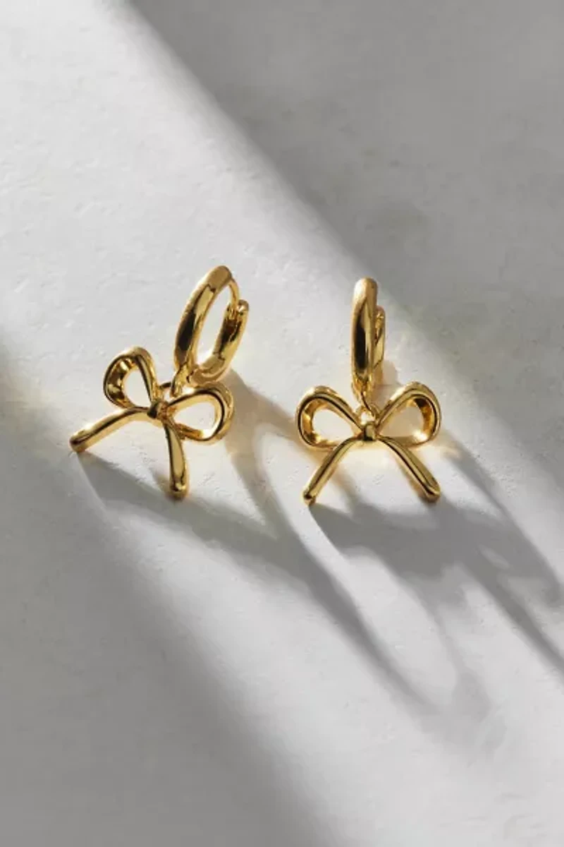 Bow Huggie Hoop Earring