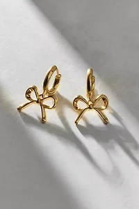 Bow Huggie Hoop Earring