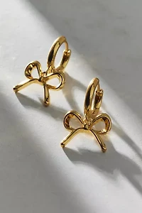 Bow Huggie Hoop Earring