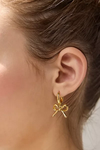 Bow Huggie Hoop Earring