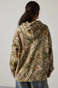 Ride ‘Em Graphic Camo Print Oversized Hoodie Sweatshirt