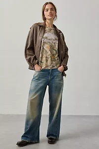 Chevrolet Graphic Camo Print Oversized Tee