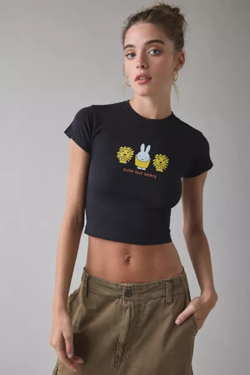 Daisy Street Miffy Cute But Scary Graphic Baby Tee