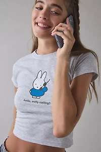 Daisy Street Miffy Calling Graphic Baby Tee