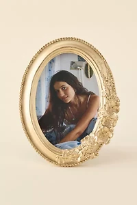 Flower Oval 4” x 6” Picture Frame