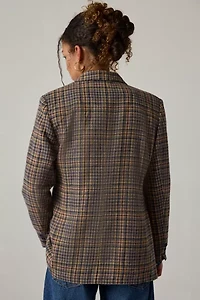 Vintage By UO Wool Check Blazer