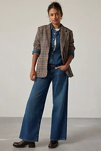 Vintage By UO Wool Check Blazer