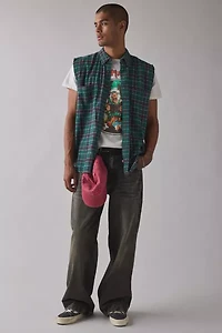 ReMADE By UO Sleeveless Flannel Shirt