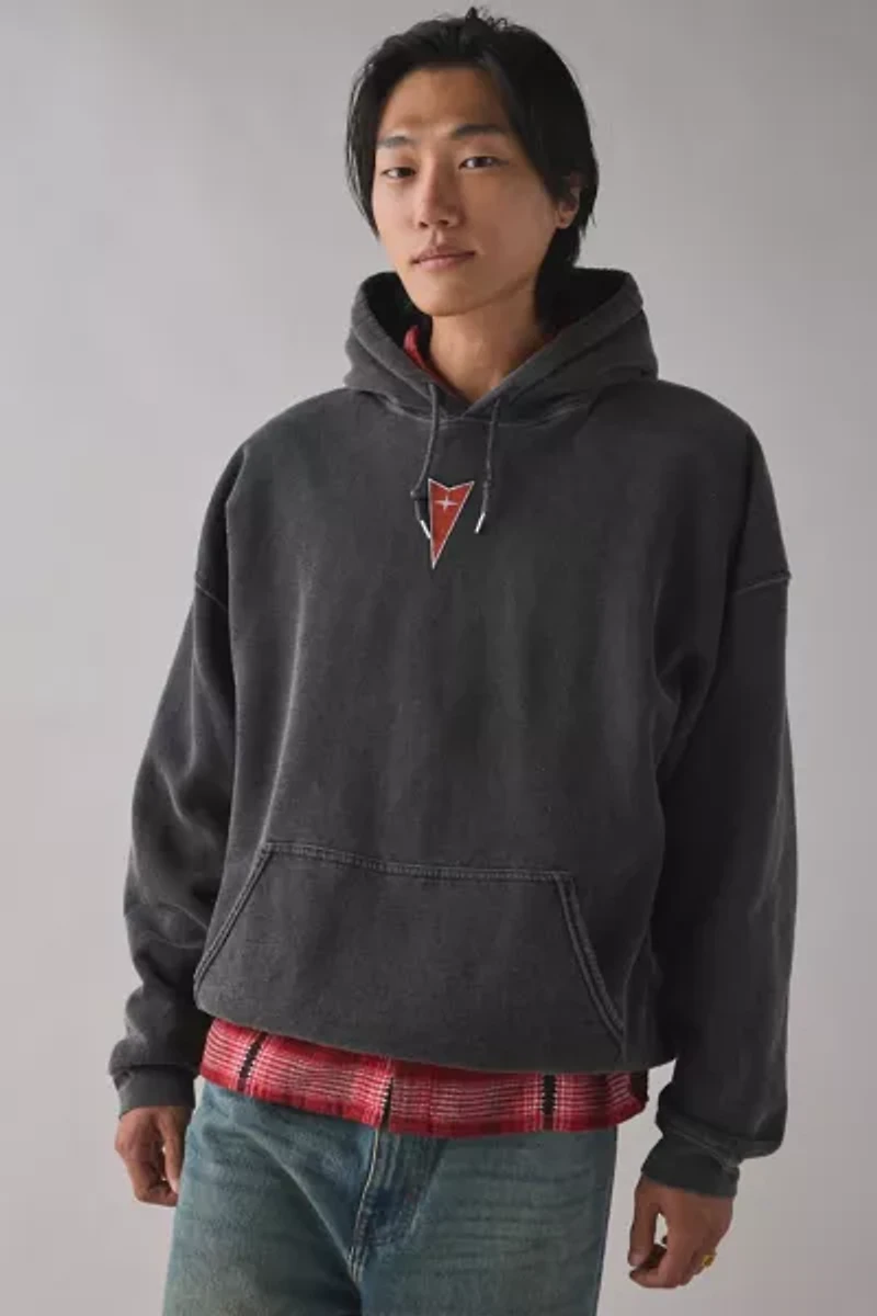 Pontiac Firebird Graphic Washed Hoodie Sweatshirt