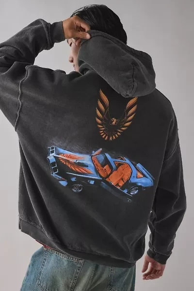 Pontiac Firebird Graphic Washed Hoodie Sweatshirt