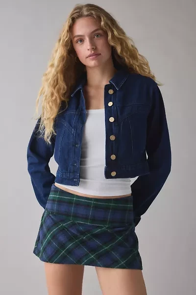 Kimchi Blue Easy As Pie Plaid Low-Rise Mini Skirt