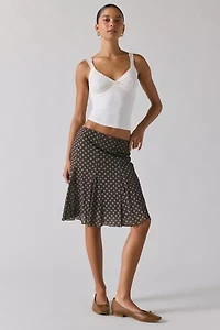 Kimchi Blue Joni Polka Dot Knee-Length Skirt