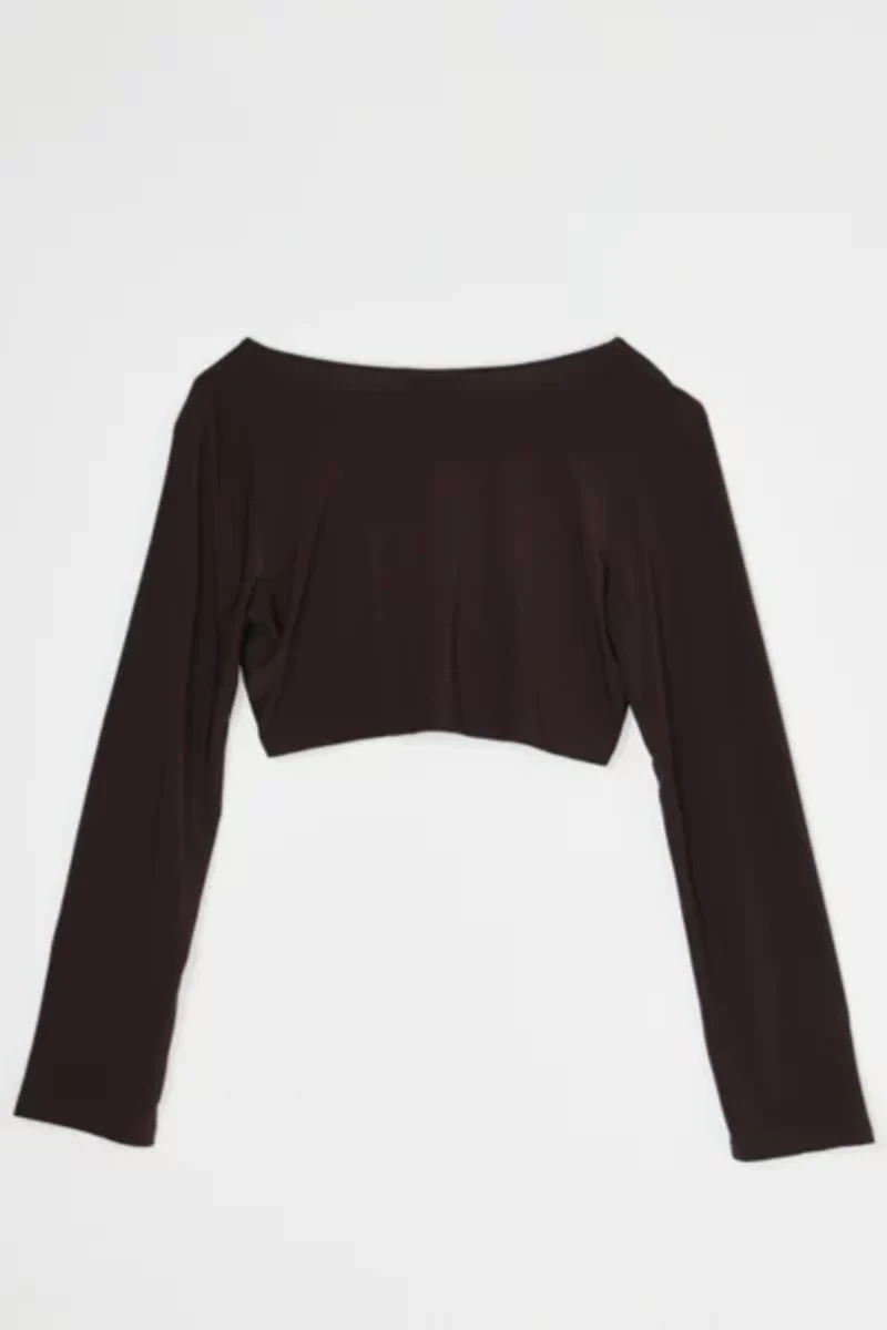 Vintage Y2k Dark Brown Crop Top