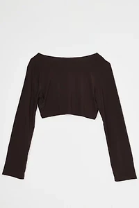 Vintage Y2k Dark Brown Crop Top