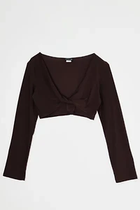 Vintage Y2k Dark Brown Crop Top