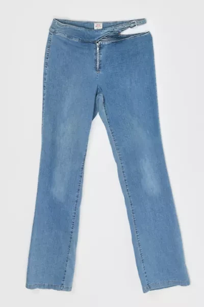 Vintage Y2k Classic Wash Boot-cut Cut Out Jeans