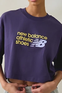 New Balance Chest Logo Graphic Cropped Tee