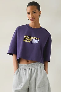 New Balance Chest Logo Graphic Cropped Tee
