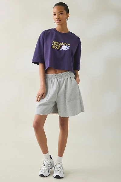 New Balance Chest Logo Graphic Cropped Tee