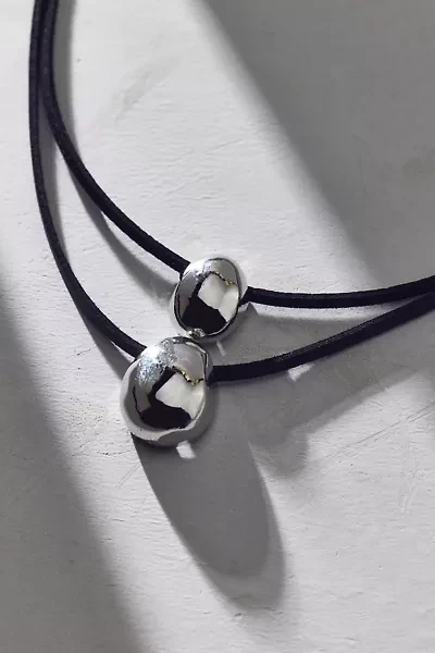 Maisie Metal Pendant Layered Cord Necklace