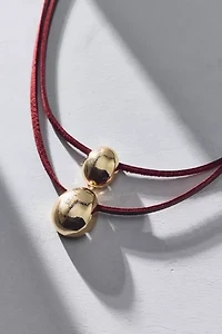 Maisie Metal Pendant Layered Cord Necklace