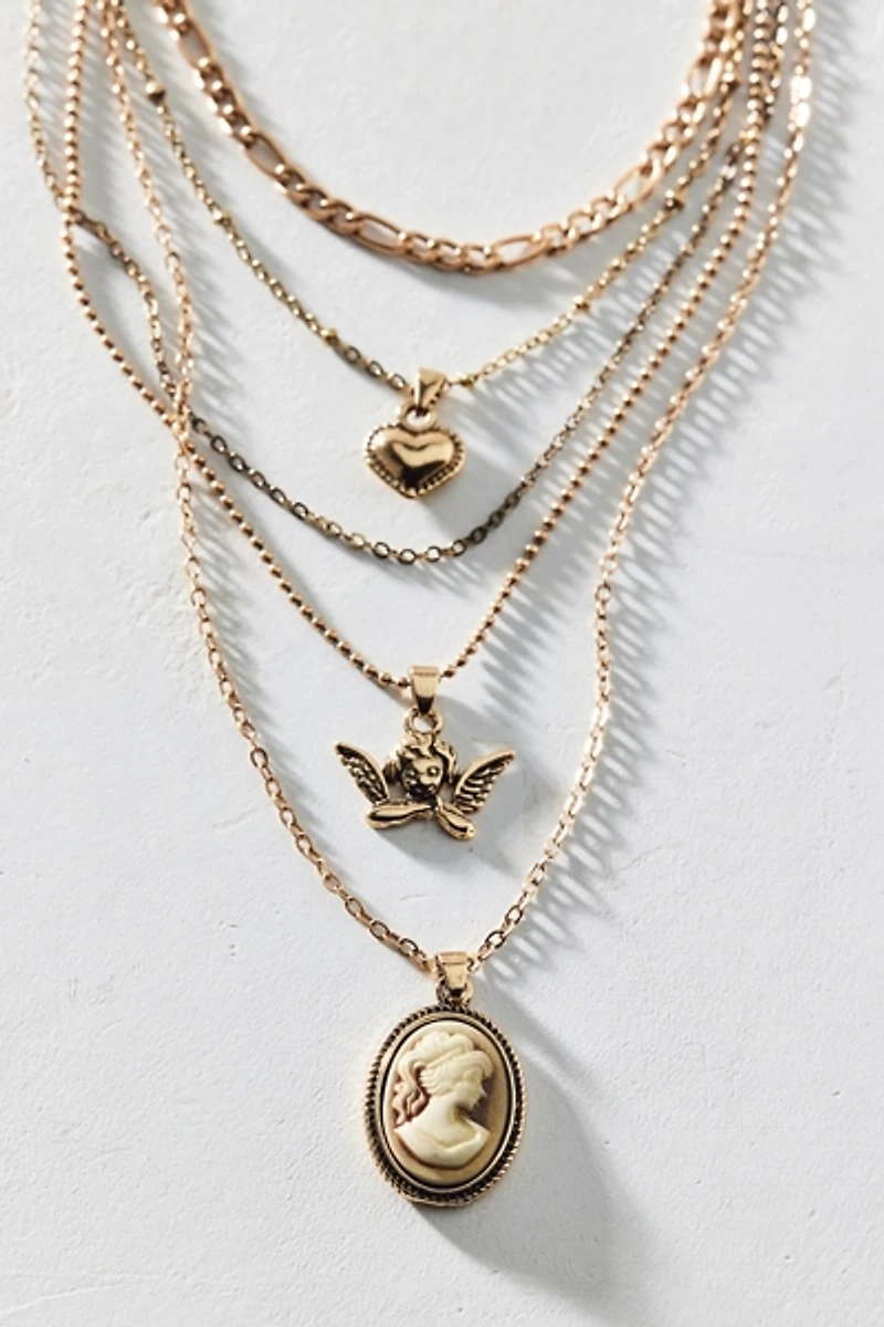 Sabrina Pendant Layered Necklace